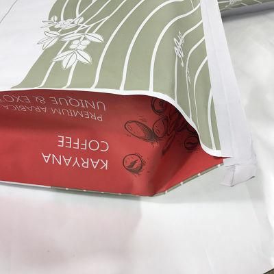 Printed Laminated Stand up Pouch Kraft Paper Flexible Plastic Packing Sea Food Rice Flour Packaging Bag