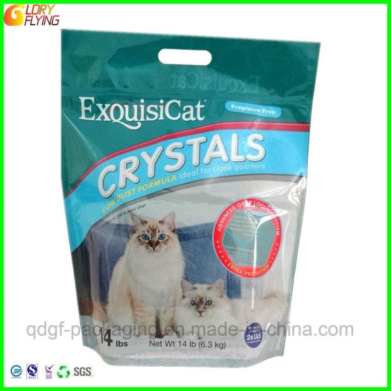 Cat Litter Plastic Packaging Bag Printing Food Bag for Pet with Zipper