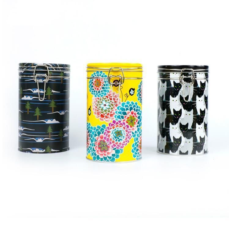 Best Price Food Tin Metal Box Clip Lid Tea Tin Can