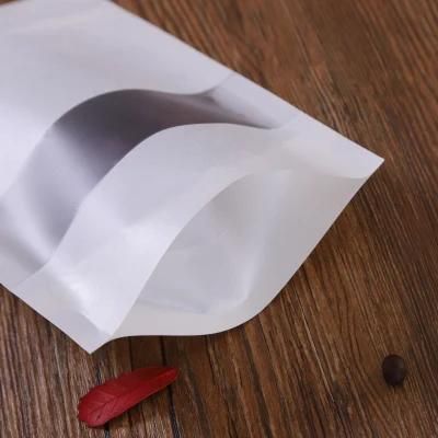 White Kraft Paper Doypack Pouch with Your Printing Food Packaging Bag