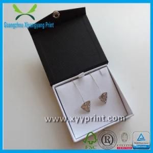 Custom Fashionable Raw Materials Paper Earring Box with Velvet