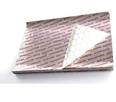 Food Grade Hamburger Greaseproof Aluminum Foil Wrapping Paper Aluminum Coated Wrap
