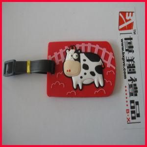 2014 Cute Cartoon Character Rubber Soft PVC Luggage Tag (bxpvc6)