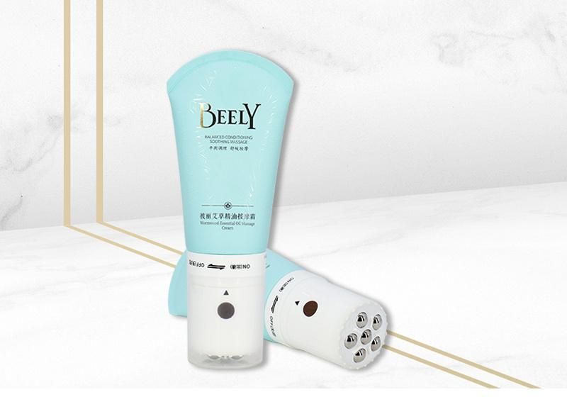 Fancy Cosmetic Packaging 100ml 120 Ml 150ml Electric Massage Lotion Squeeze Tube with Roller Ball