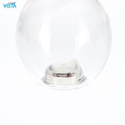 Hot Sale 400ml Juice Glass Jar Light bulb Shape with Lid for Kambucha Coffee Beverage Sodas