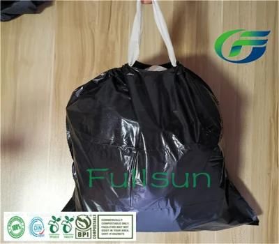 100% Fully Biodegradable Plastic Shopping Trash Bin/Can Kitchen Food Packaging Bag TUV CE13432 Custom Printed Compostable Garbage Bag