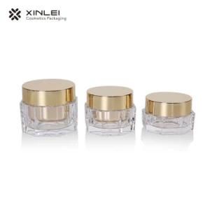 Gold Luxury Cosmetic Jar Acrylic Material 15g