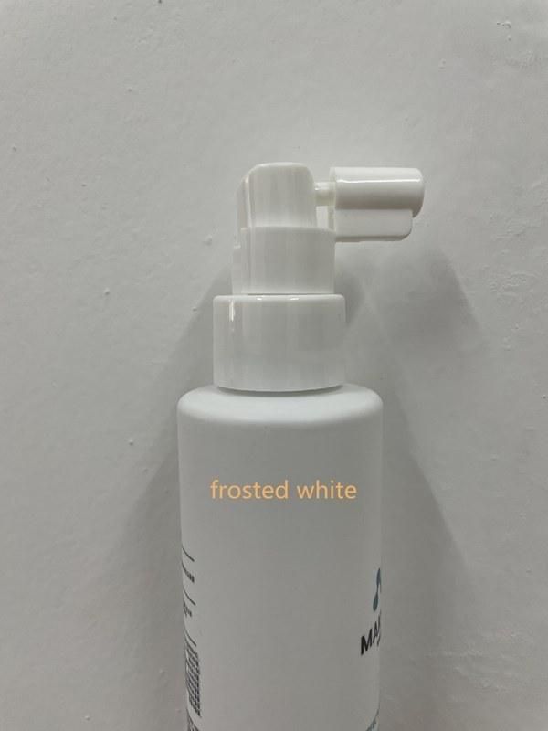 150ml White /Frosted White Flat Shoulder Plastic Bottle with Korean Long Sprayer Pump