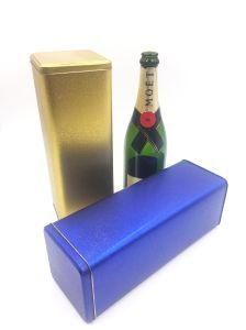 High Quality Custom Square Champagne Tin Box for Gift, Lightweight Metal Box