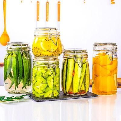 Multi Functional Kitchenware Canned Jam Glass Jars Honey Food Storage Container