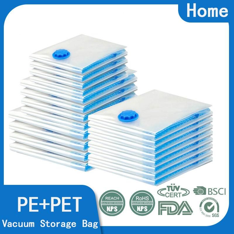 Qianxi Compressed Transparent Vacuum Clothes Storage Bag with Valve