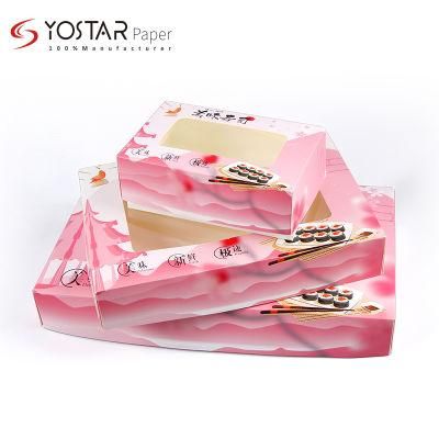 Eco-Friendly Take Away Food Fruit Packing Disposable Takeaway Sushi Paper Box