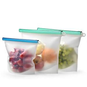 Reusable Eco Food Storage Bulk Bags Size Ziplock Plastic Containers Cooking Silicone Bags
