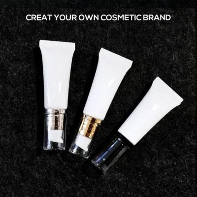 Wholesale White Soft Plastic Cosmetic Packaging Tube with Flip Top Plastic Products