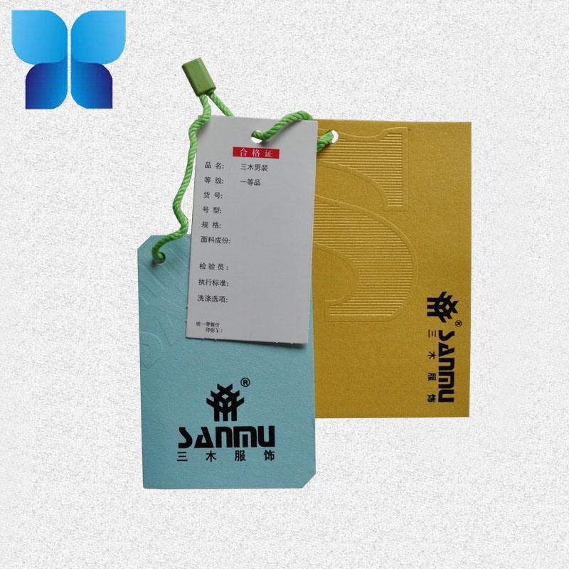 Custom Eco-Friendly Paper Swing Tag for Garment Accessories