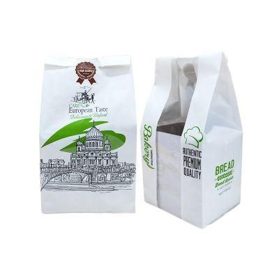 Bread Packaging Kraft Paper Bags for Bakery with Window