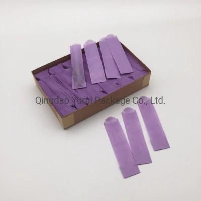 Custom 40g Greaseproof Wax Paper, Color Mini Wax Paper Bags, Vellum Glassiness Stamp Bags