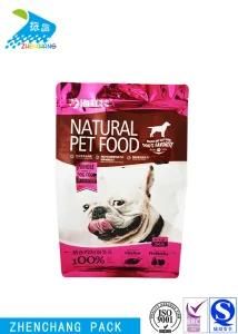 Food Grade High Barrier Natural Dog Pet Food Packaging Pouch Flat Bottom Stand up Pouch with Zipper