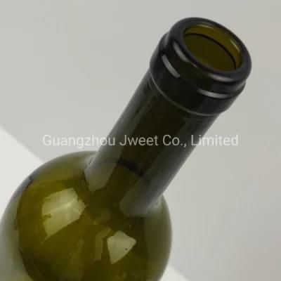 750ml Antique Green Color Wine Bottles Glass Liquor Tequila Bottle