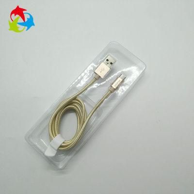 Transparent Plastic Packaging Blister Tray for Data Cable