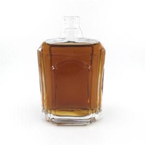 500ml 750ml Winery Empty Glass Bottle for Brandy Spirit Bottle Glass with Lid