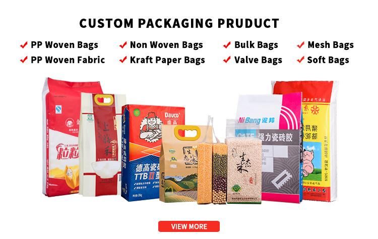 China 25kg 50kg Polypropylene PP Woven Bags for Grain Wheat Rice Flour Packing Bags