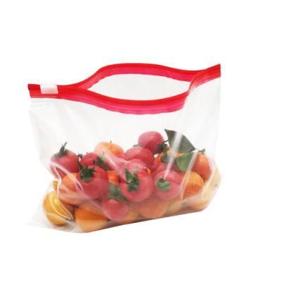 Made in China BPA Free Clear Plastic Zip Lock Bags Custom Double Zipper Slider Bags