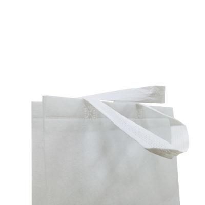 Eco Friendly Biodegradable Water-Soluble Non Woven PVA Fabric Flat Bottom Shopping Bag
