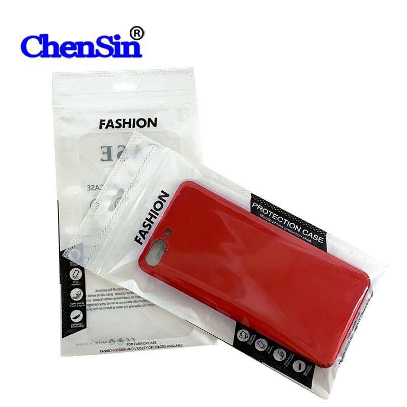 Pink Transparent Sealing Bag Phone Case Packaging Zipper Bags