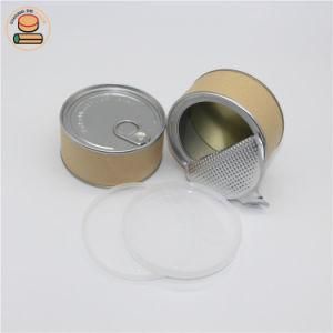 Food Grade Paper Tea / Candy Box Food Packaging Cardboard Tube with Foil Lining