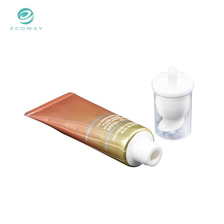 Popular Custom Logo Vacuum Pump Head and Transparent Cover Abl Material Sheet Offset Printing Cosmetic Tube
