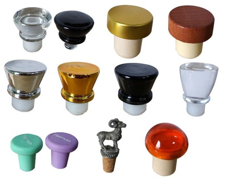 19mm Synthetic Cork Aluminum Top Bottle Stopper