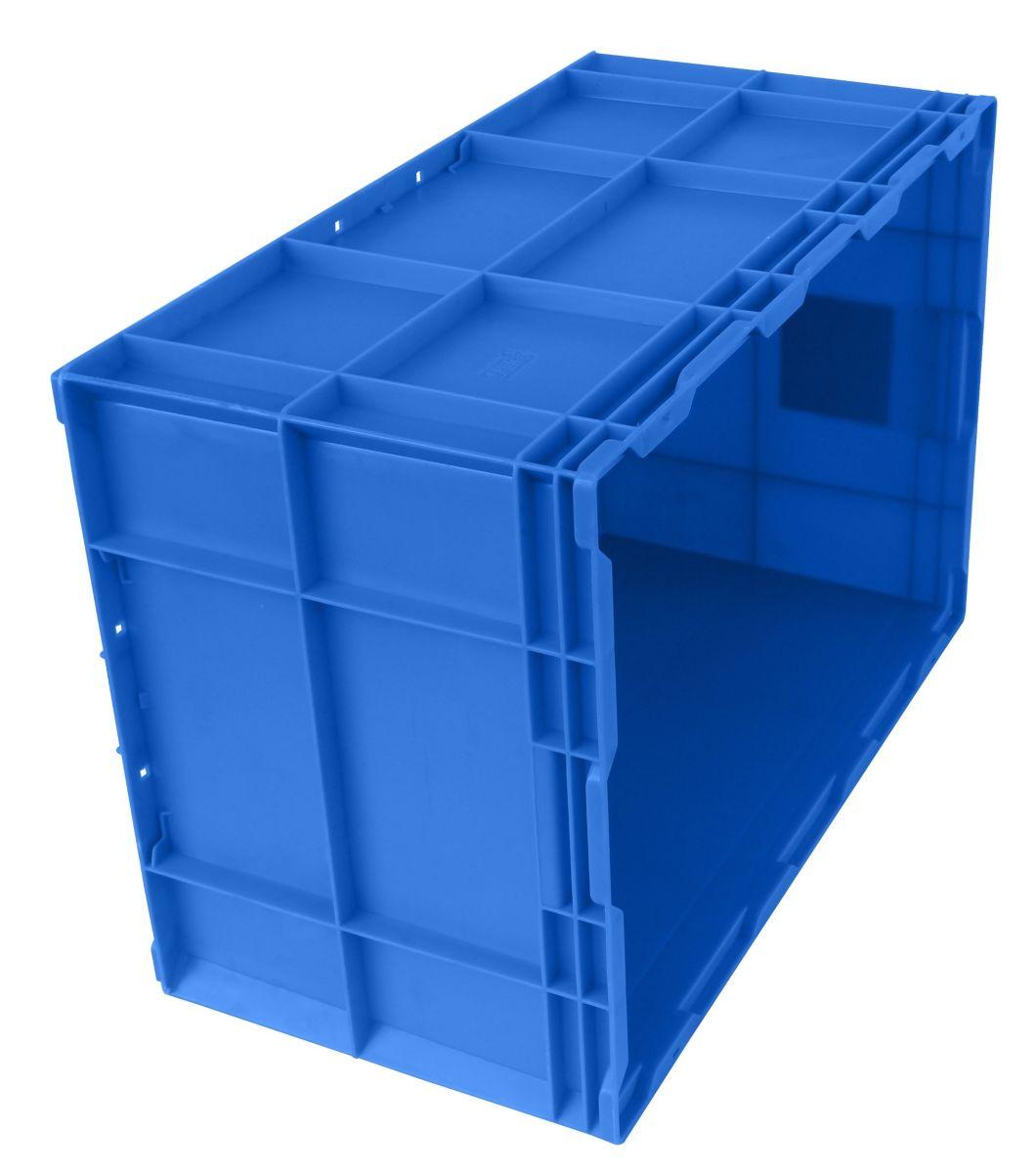 HP6e Plastic Turnover Logistics Container Box HP Standard Auto Parts Logistic Box Durable Opaque Plastic Storage Boxes