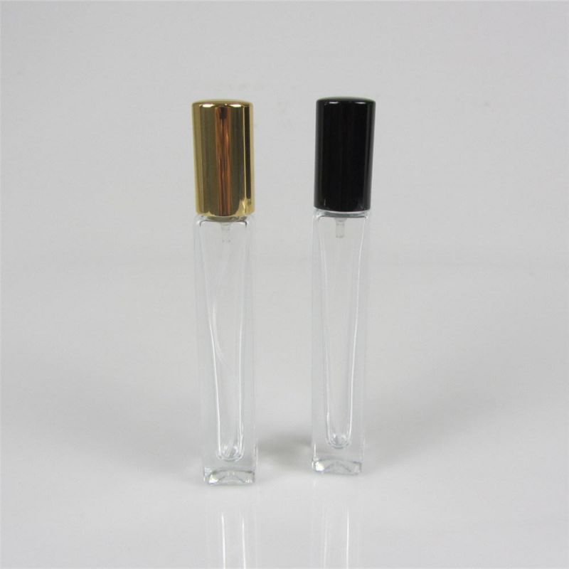 Square Shape Transparent 10ml Glass Perfume Bottle