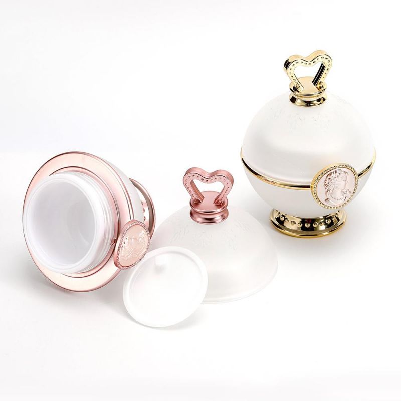 5g 10g 15g Round Pink Ball Shape Skincare Small Face Cream Custom Empty Lip Balm Acrylic Pet Glass Plastic Cosmetic Packaging Cream Jar Pot Bottle Box Container