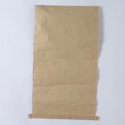 High Quality Paste Water Proof Kraft Paper Laminated PP Woven Resin Paper Bag Block Bottom Bag for Chemicals and Resins