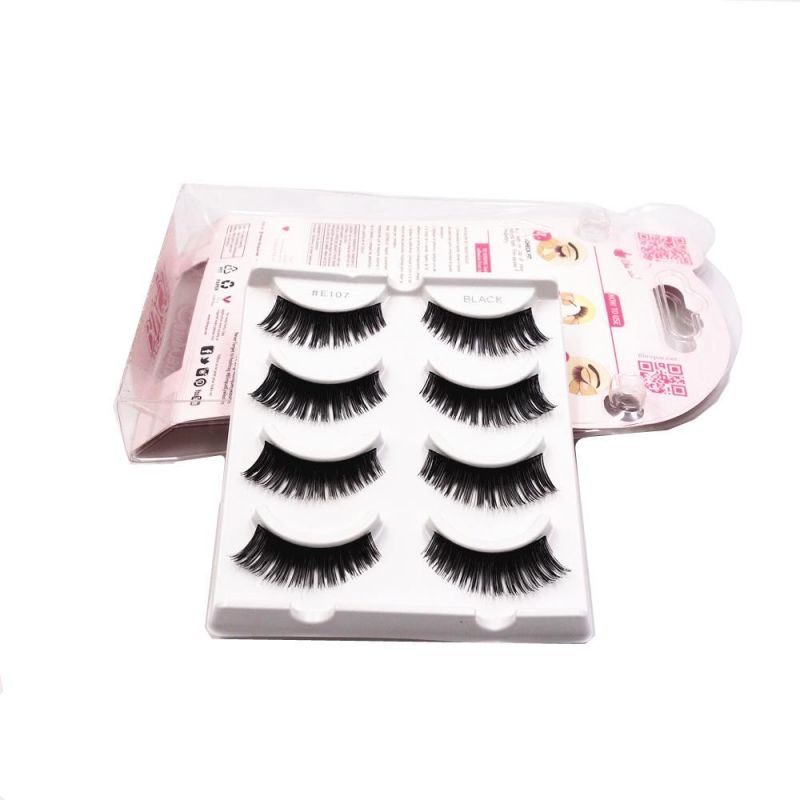 Cosmetics eyelash clamshell blister with paper card