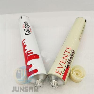 Collapsible Aluminum Foldable Tube Cosmetic Cream Hair Dyeing 99.7% Purity 100% Eco Material