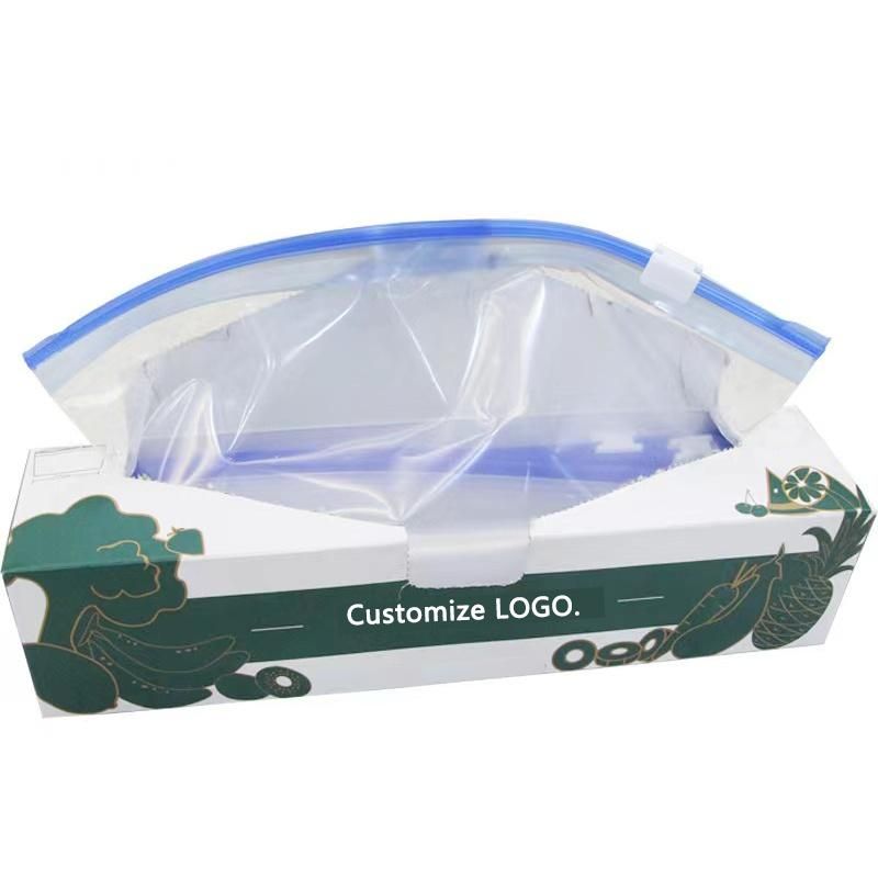 Single/Double Zipper Food Bag Plastic Slider Bag Veggies Frozen Accessory Cosmetic Ziplock Bag Zipper Bag