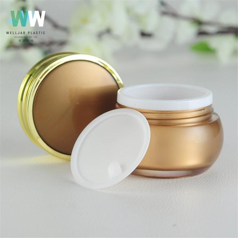 40ml Packaging Container Acrylic Empty Cosmetic Jar with Plastic Cap