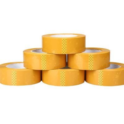 Yellow Adhesive Packing Tape with Custom Size Logo Printing