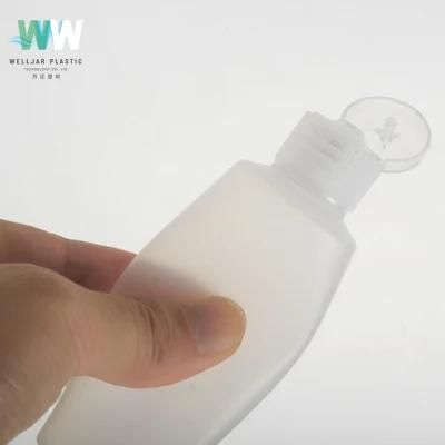 60ml PE Hose Lotion Inverted Bottle with Flip Top Cap