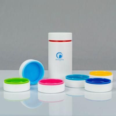 DHA Gummies Plastic Packaging Food Grade HDPE Cylindrical Bottle