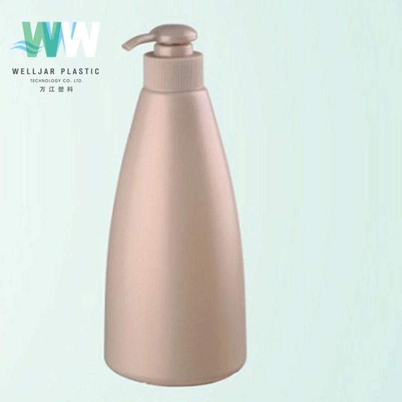 500ml PE Erlenmeyer Sanitizer Liquid Soap Bottle with Lotion Pump