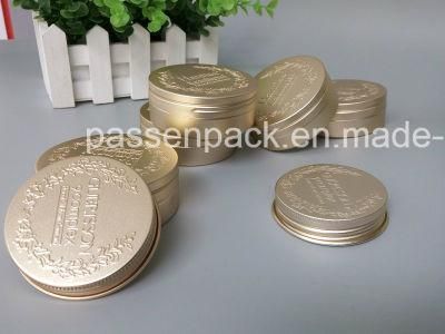 Food Grade Inner Coated Aluminum Metal Jar for Cosmetic Packaging