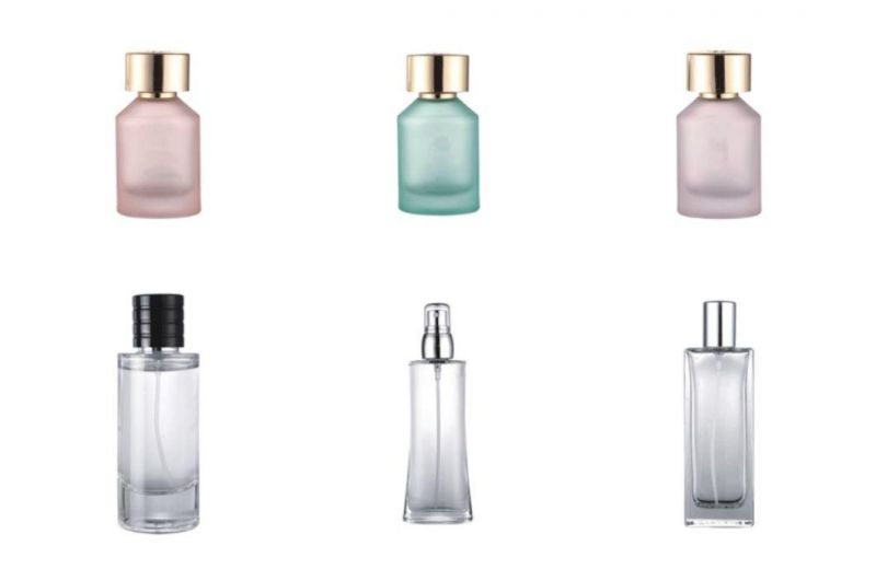 75ml Empty Round Clear Glass Spray Perfume Bottle Cosmetic Glass Bottle with Spray Makeup Setting Spray Packaging