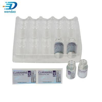 Custom 10 Cavity Disposable Plastic Blister 2 Ml Vial Medical Ampoule Glass Vial Tray