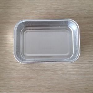 Food Grade Coated with Lid for Aviation Foil Bento Box
