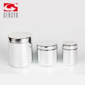 Hot Sale Sports Nutrition Loose Powder Use Capsule Hdep Jar with Silver Chromed