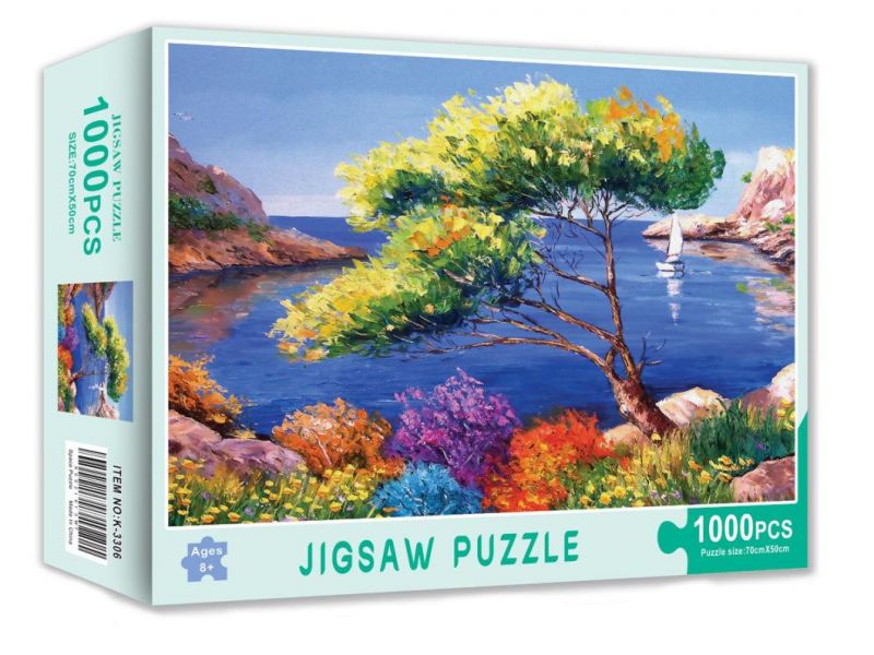 Hot Seller Indoor Toy Educational Puzzle Games Paper Adult Jigsaw Puzzle 1000 PCS